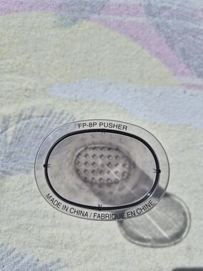 Cuisinart food processor pusher designed as a replacement part for the FP-8 mode